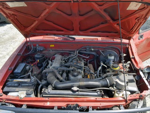 JT4RN81A5N0087500 - 1992 TOYOTA PICKUP 1/2 RED photo 7