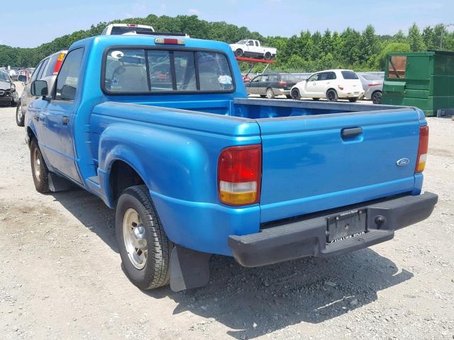 1FTCR10A6TPB32760 - 1996 FORD RANGER BLUE photo 3