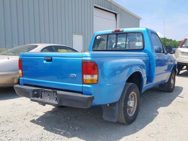 1FTCR10A6TPB32760 - 1996 FORD RANGER BLUE photo 4