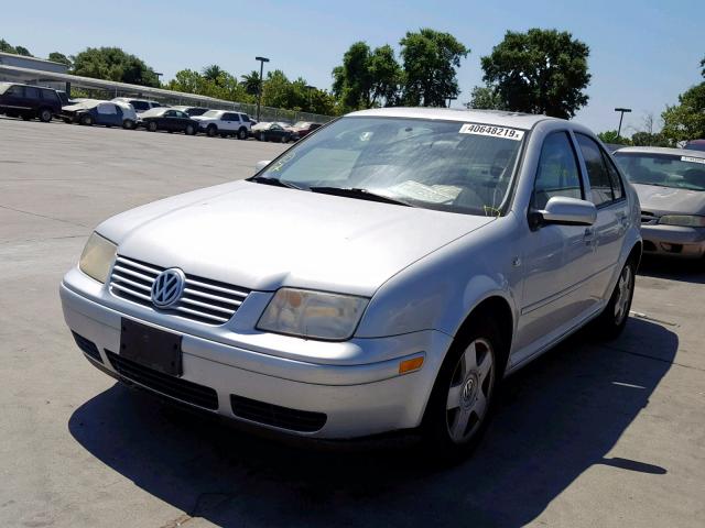 3VWSK69M52M185400 - 2002 VOLKSWAGEN JETTA GLS SILVER photo 2