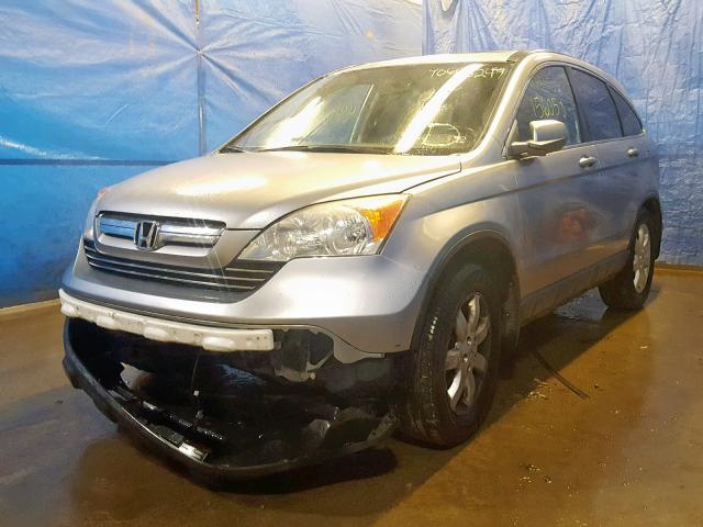 JHLRE48757C077377 - 2007 HONDA CR-V EXL SILVER photo 2