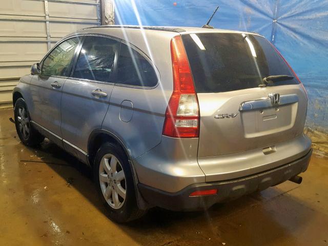 JHLRE48757C077377 - 2007 HONDA CR-V EXL SILVER photo 3