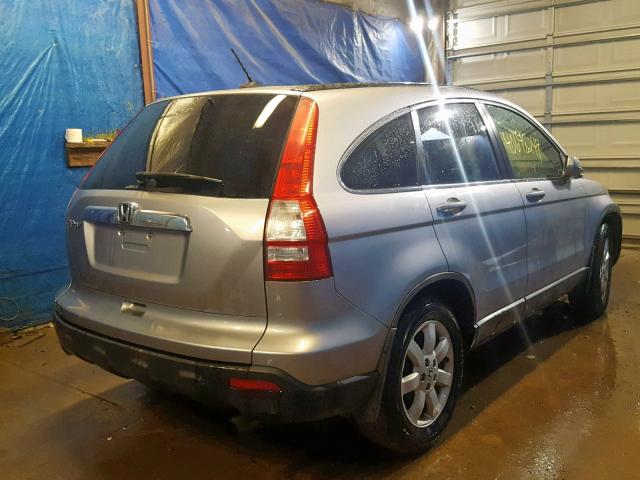 JHLRE48757C077377 - 2007 HONDA CR-V EXL SILVER photo 4