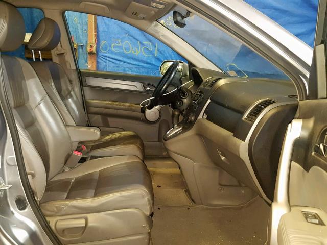 JHLRE48757C077377 - 2007 HONDA CR-V EXL SILVER photo 5