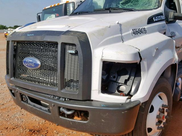 1FDWX7DE9KDF01173 - 2019 FORD F750 SUPER WHITE photo 9