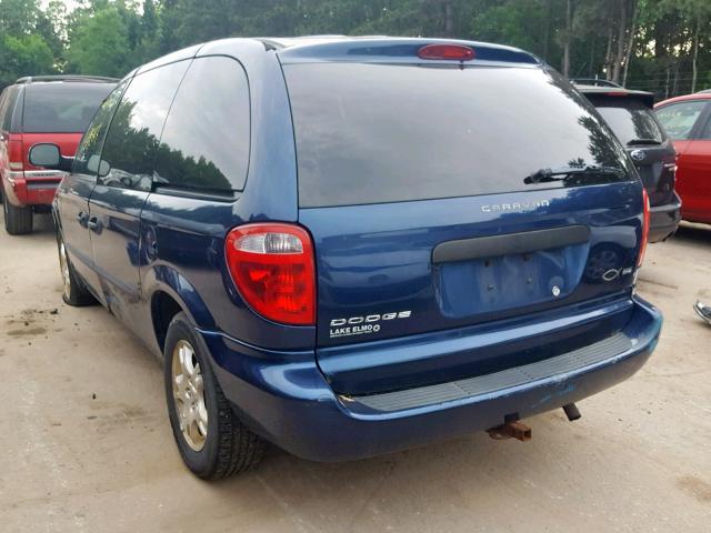 1D4GP25353B196246 - 2003 DODGE CARAVAN SE BLUE photo 3