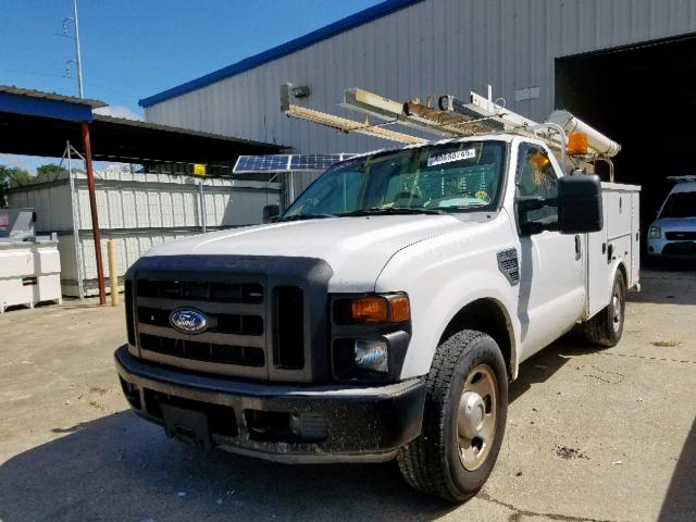 1FDWF30598EC94370 - 2008 FORD F350 SRW S WHITE photo 2