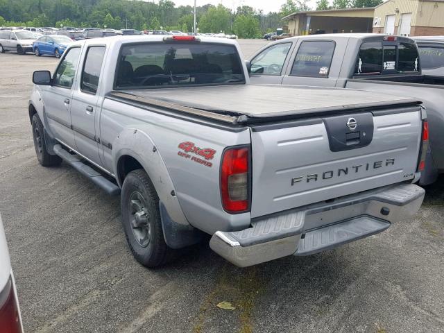 1N6ED29Y02C330993 - 2002 NISSAN FRONTIER C GRAY photo 3