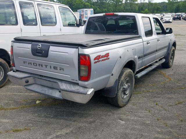 1N6ED29Y02C330993 - 2002 NISSAN FRONTIER C GRAY photo 4