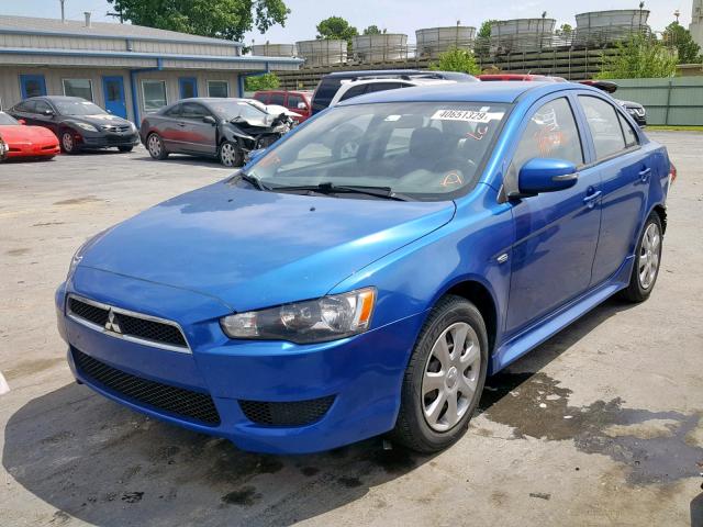 JA32U2FU8FU017423 - 2015 MITSUBISHI LANCER ES BLUE photo 2