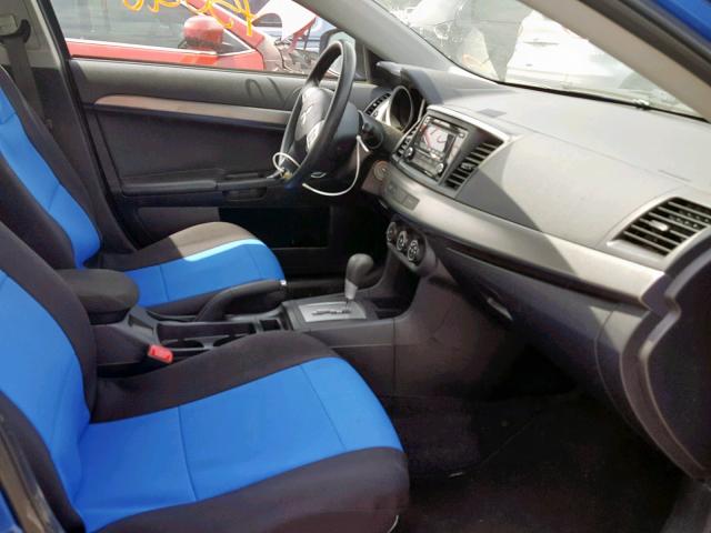 JA32U2FU8FU017423 - 2015 MITSUBISHI LANCER ES BLUE photo 5