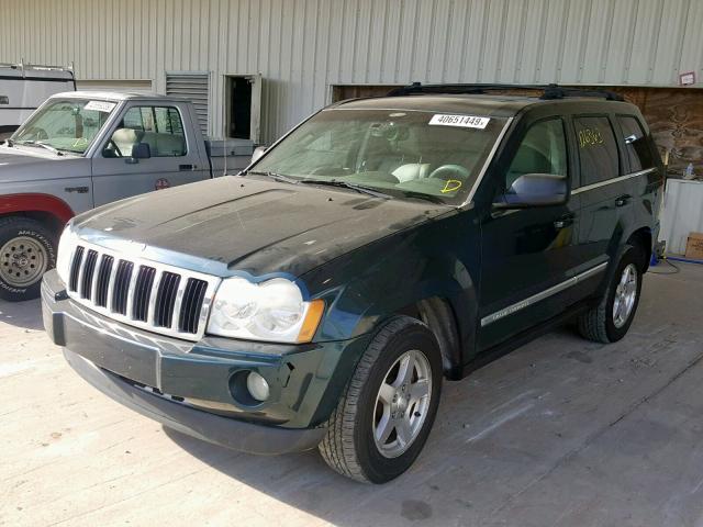 1J4HR58N85C535857 - 2005 JEEP GRAND CHER GREEN photo 2