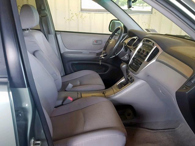 JTEEP21A140056857 - 2004 TOYOTA HIGHLANDER GREEN photo 5