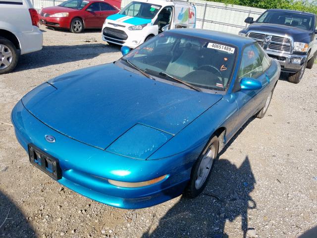 1ZVLT20A0T5107577 - 1996 FORD PROBE BASE TEAL photo 2
