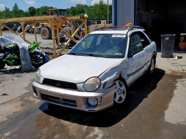 JF1GG68532H814540 - 2002 SUBARU IMPREZA OU WHITE photo 2