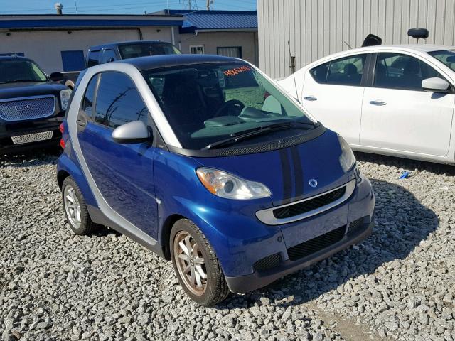 WMEEJ31X78K195807 - 2008 SMART FORTWO PUR BLUE photo 1