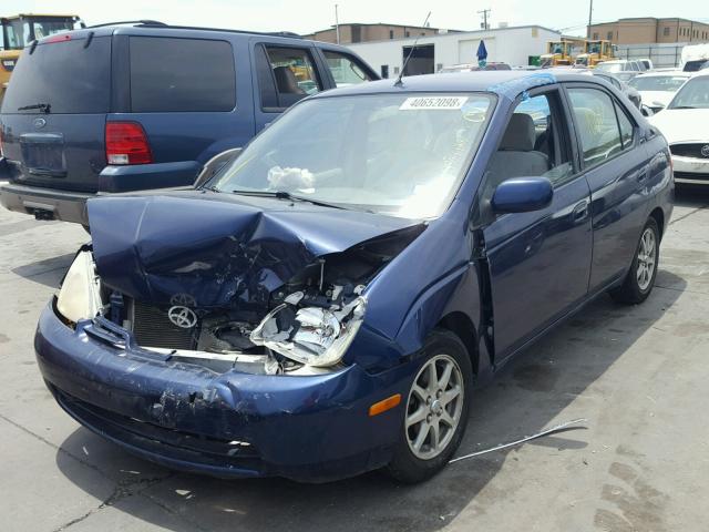 JT2BK12U020060381 - 2002 TOYOTA PRIUS BLUE photo 2