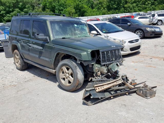1J8HG48K47C553330 - 2007 JEEP COMMANDER GREEN photo 1
