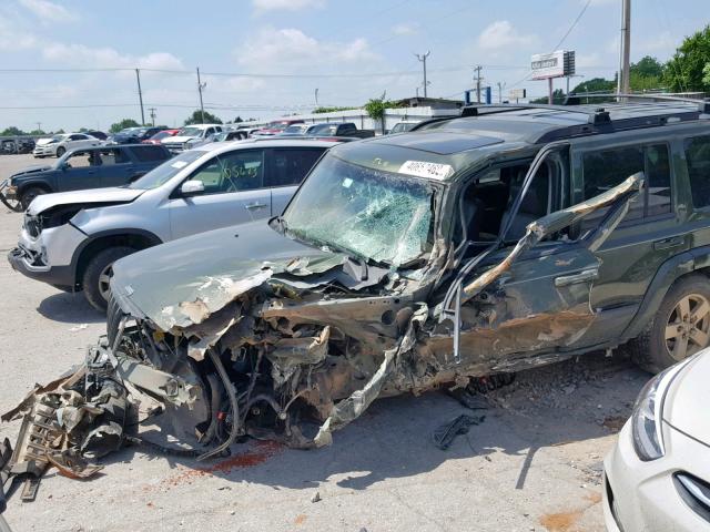 1J8HG48K47C553330 - 2007 JEEP COMMANDER GREEN photo 10