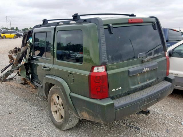1J8HG48K47C553330 - 2007 JEEP COMMANDER GREEN photo 3