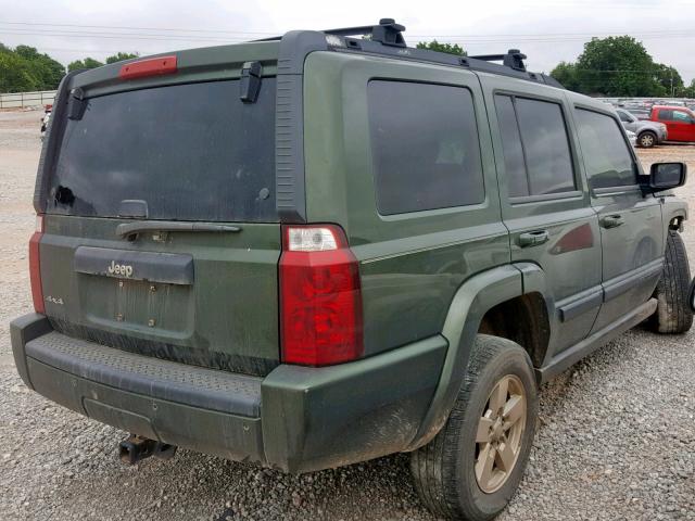 1J8HG48K47C553330 - 2007 JEEP COMMANDER GREEN photo 4