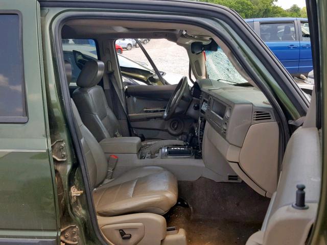 1J8HG48K47C553330 - 2007 JEEP COMMANDER GREEN photo 5