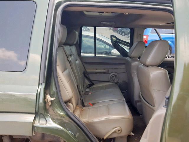 1J8HG48K47C553330 - 2007 JEEP COMMANDER GREEN photo 6