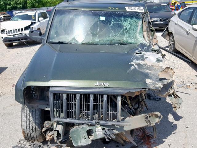1J8HG48K47C553330 - 2007 JEEP COMMANDER GREEN photo 7