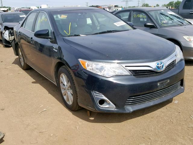 4T1BD1FK0DU081457 - 2013 TOYOTA CAMRY HYBR BLACK photo 1