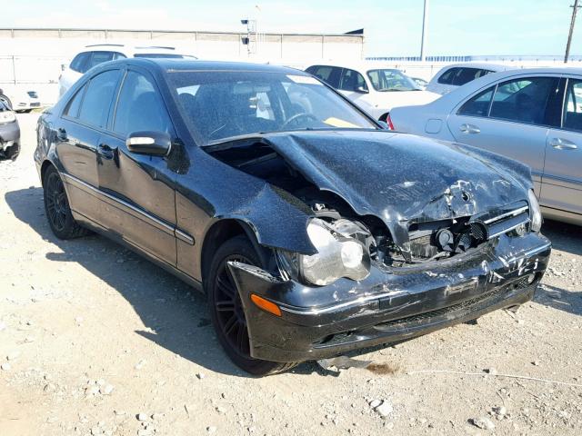 WDBRF61J63F310024 - 2003 MERCEDES-BENZ C 240 BLACK photo 1