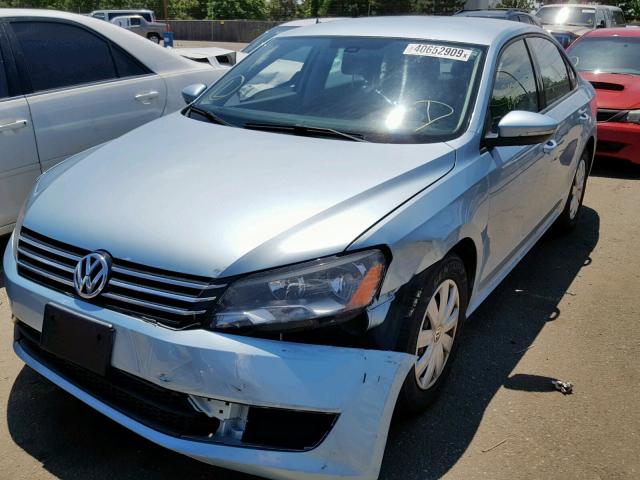 1VWAP7A37CC032462 - 2012 VOLKSWAGEN PASSAT S BLUE photo 2