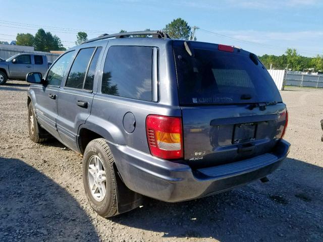 1J4GW48N22C289740 - 2002 JEEP GRAND CHER GRAY photo 3