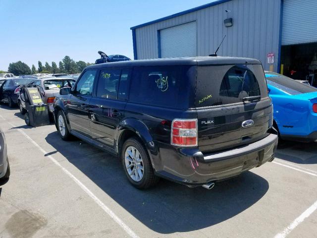 2FMGK5B83EBD13103 - 2014 FORD FLEX SE BLACK photo 3