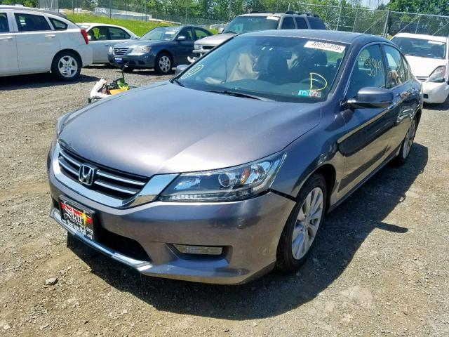 1HGCR3F86FA015561 - 2015 HONDA ACCORD EXL GRAY photo 2