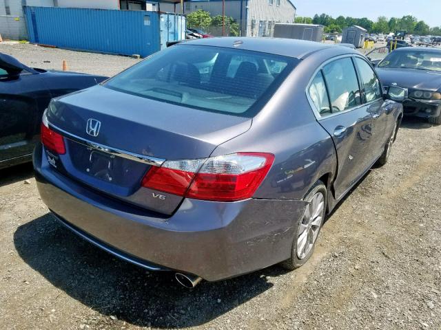 1HGCR3F86FA015561 - 2015 HONDA ACCORD EXL GRAY photo 4