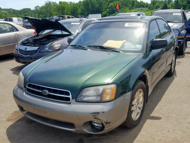 4S3BE6869Y7201582 - 2000 SUBARU LEGACY OUT GREEN photo 2