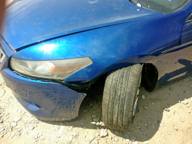 1HGCS128X9A011371 - 2009 HONDA ACCORD EXL BLUE photo 9