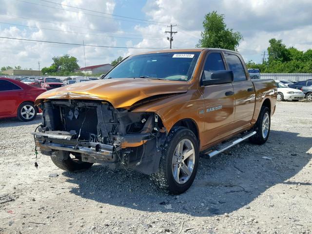 1C6RD6KT9CS324151 - 2012 DODGE RAM 1500 S ORANGE photo 2