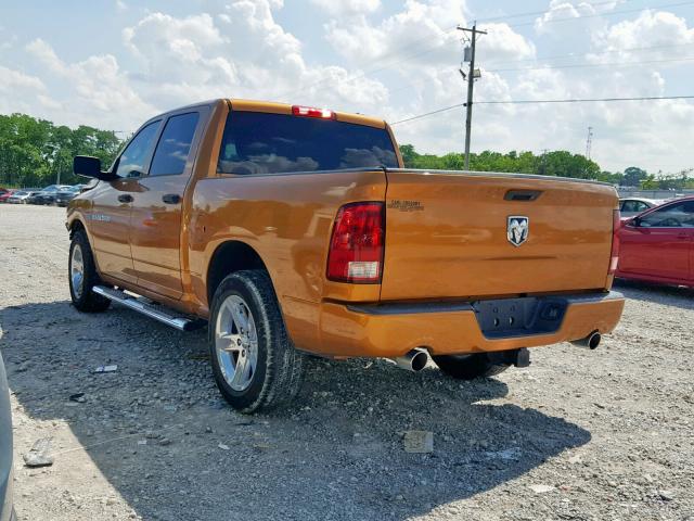 1C6RD6KT9CS324151 - 2012 DODGE RAM 1500 S ORANGE photo 3