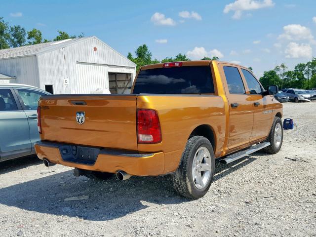 1C6RD6KT9CS324151 - 2012 DODGE RAM 1500 S ORANGE photo 4