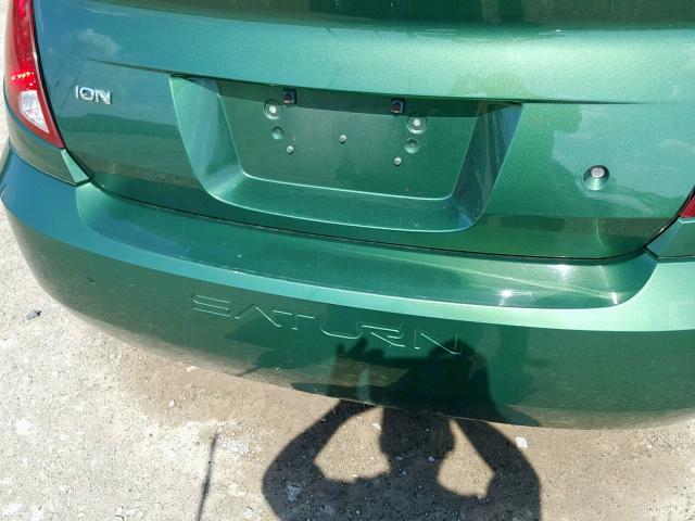 1G8AJ52F74Z199267 - 2004 SATURN ION LEVEL GREEN photo 9