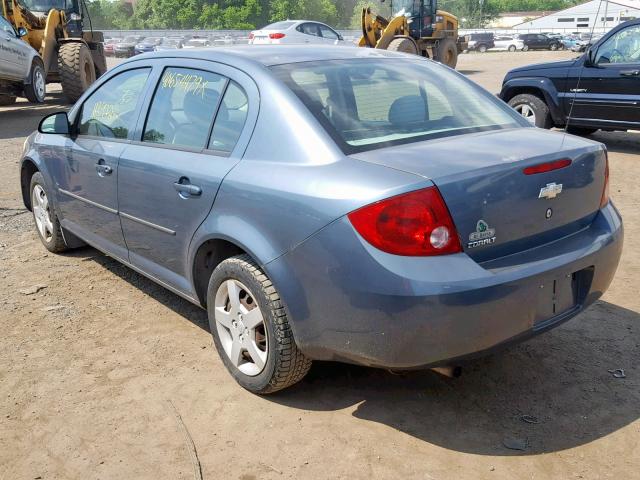 1G1AK52F657663075 - 2005 CHEVROLET COBALT BLUE photo 3