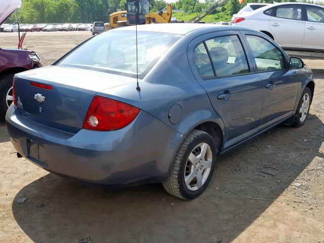 1G1AK52F657663075 - 2005 CHEVROLET COBALT BLUE photo 4