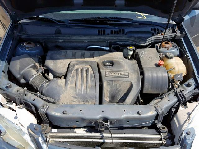 1G1AK52F657663075 - 2005 CHEVROLET COBALT BLUE photo 7