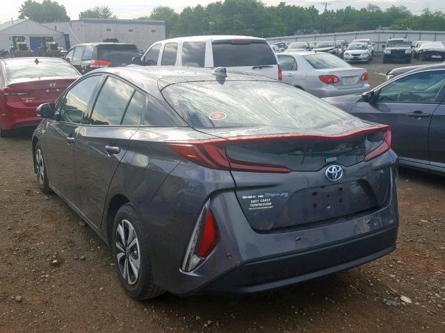JTDKARFP3H3000499 - 2017 TOYOTA PRIUS PRIM 灰色 照片 3