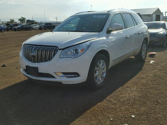 5GAKRBKD2EJ257822 - 2014 BUICK ENCLAVE WHITE photo 2