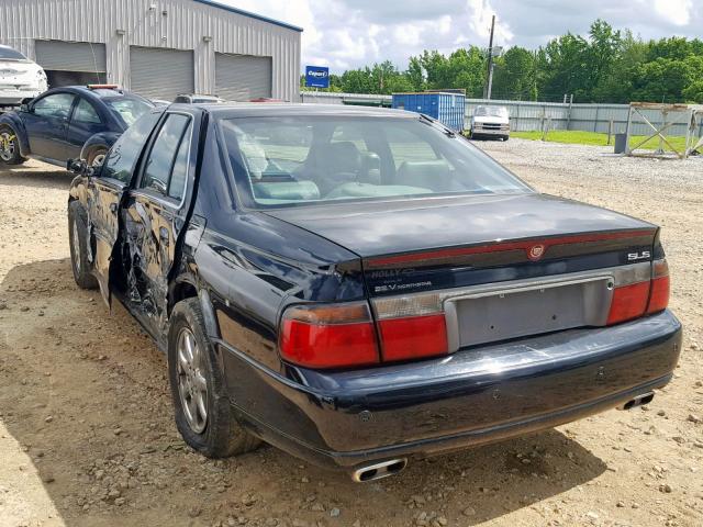 1G6KS54Y12U182998 - 2002 CADILLAC SEVILLE SL BLACK photo 3