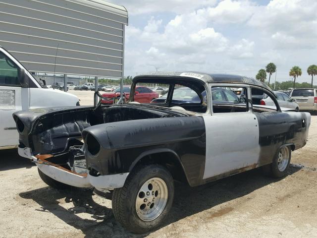 C55A021827 - 1955 CHEVROLET COUPE SILVER photo 2