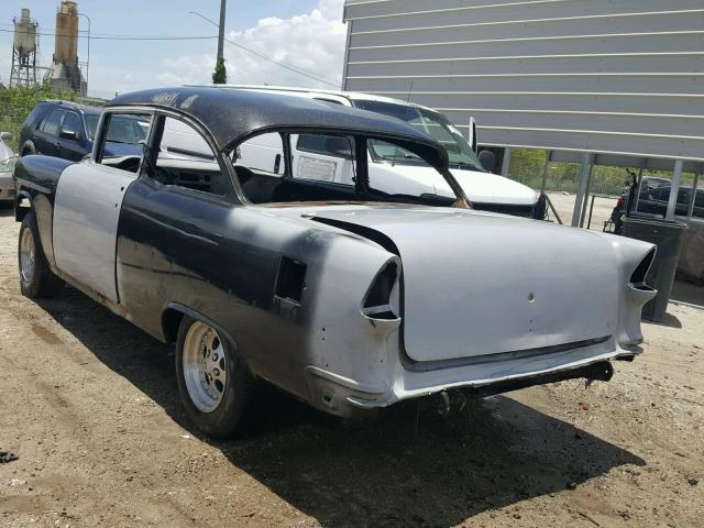 C55A021827 - 1955 CHEVROLET COUPE SILVER photo 3