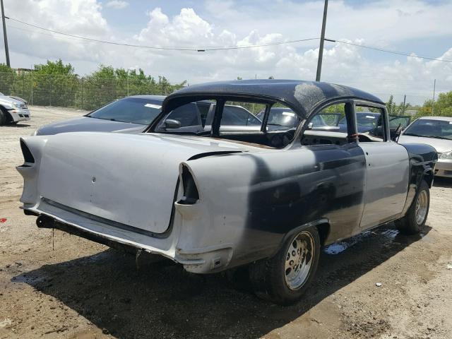 C55A021827 - 1955 CHEVROLET COUPE SILVER photo 4